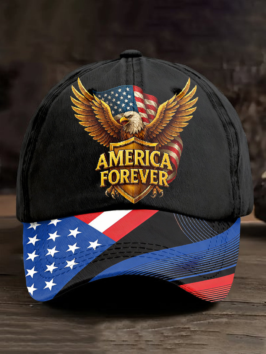 Men's Retro American 250th Anniversary Printed Baseball Cap