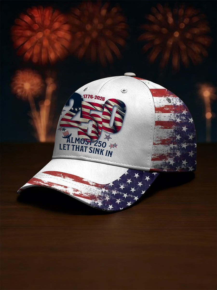 Unisex 250th Anniversary Of The United States Print Hat