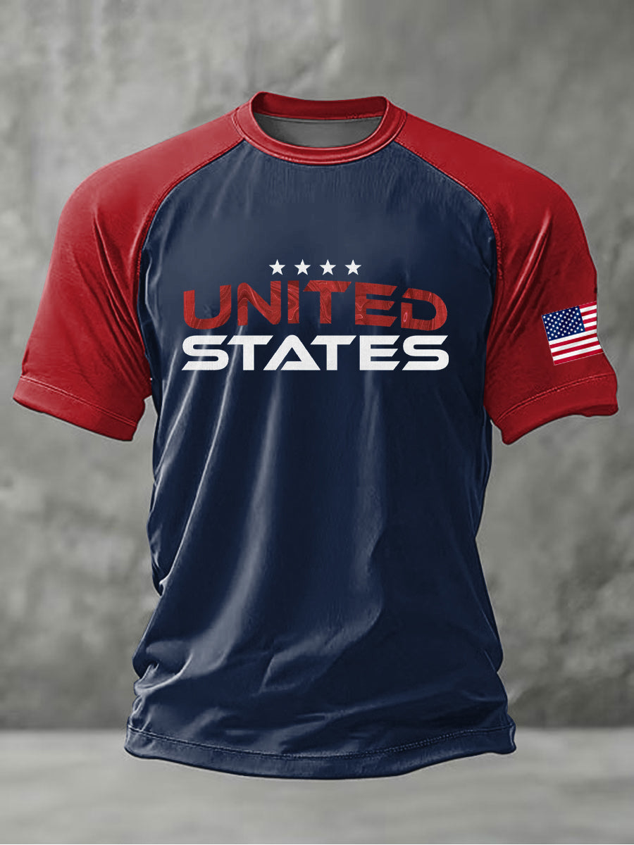 Men's USA Soccer Printed Casual short sleeves t-shirt