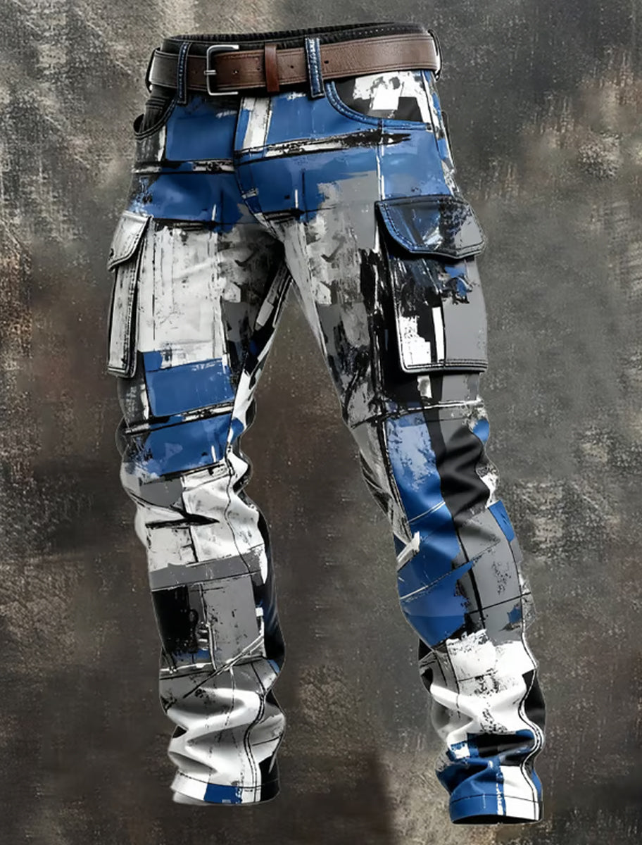 Men's Retro Business Style Casual Work Trousers