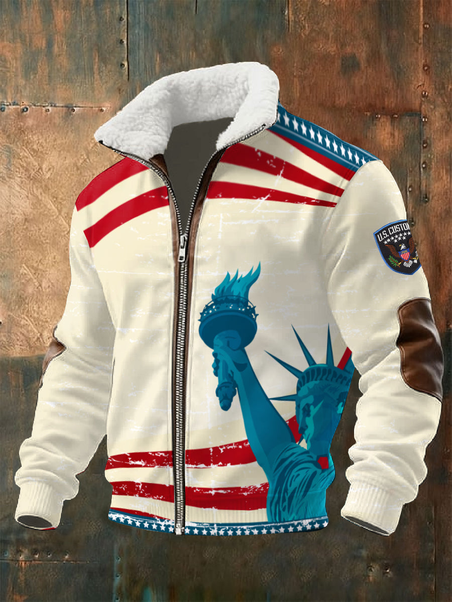 Men's Retro 250th Anniversary Printed Jacket
