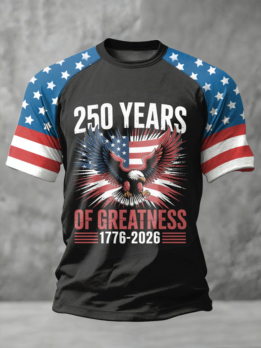 Men's Retro 250th Anniversary Printed T-Shirt