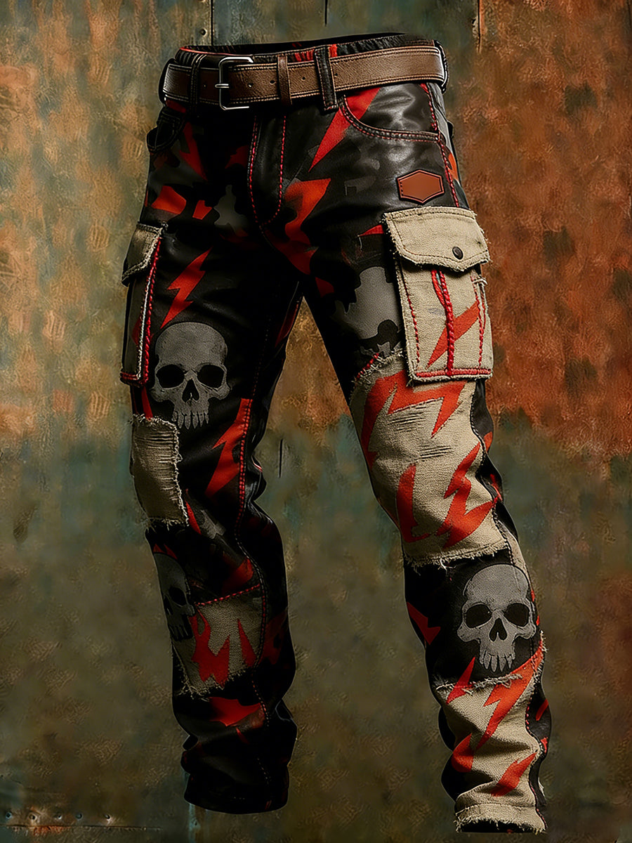 Men's Retro Business Style Casual Work Trousers