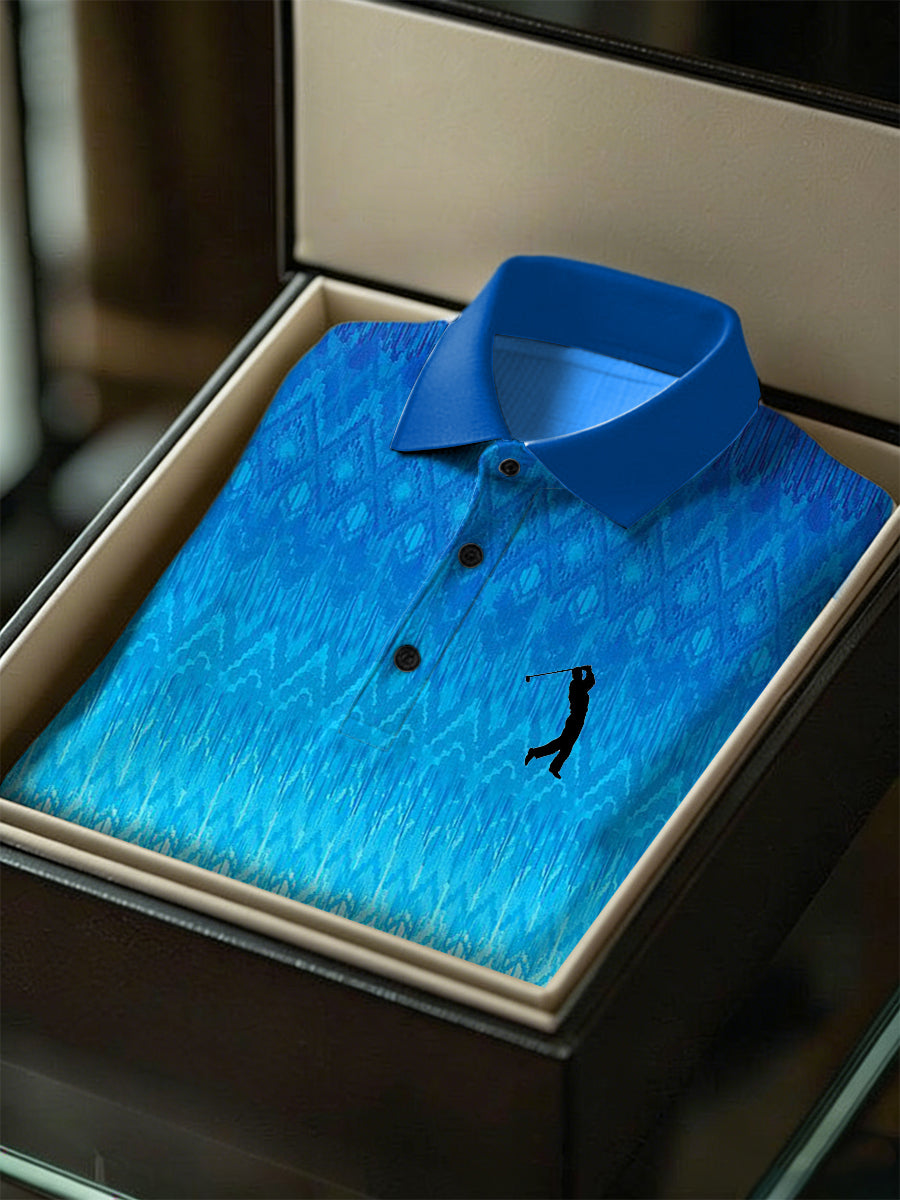 Men's Business Style Polo Collar Casual Short Sleeved Shirt