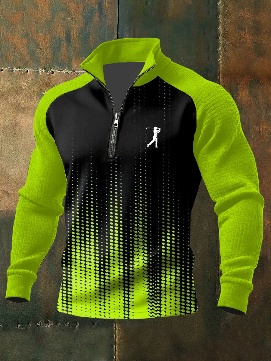 Men's Vintage Business Style Printed Casual Sweatshirt