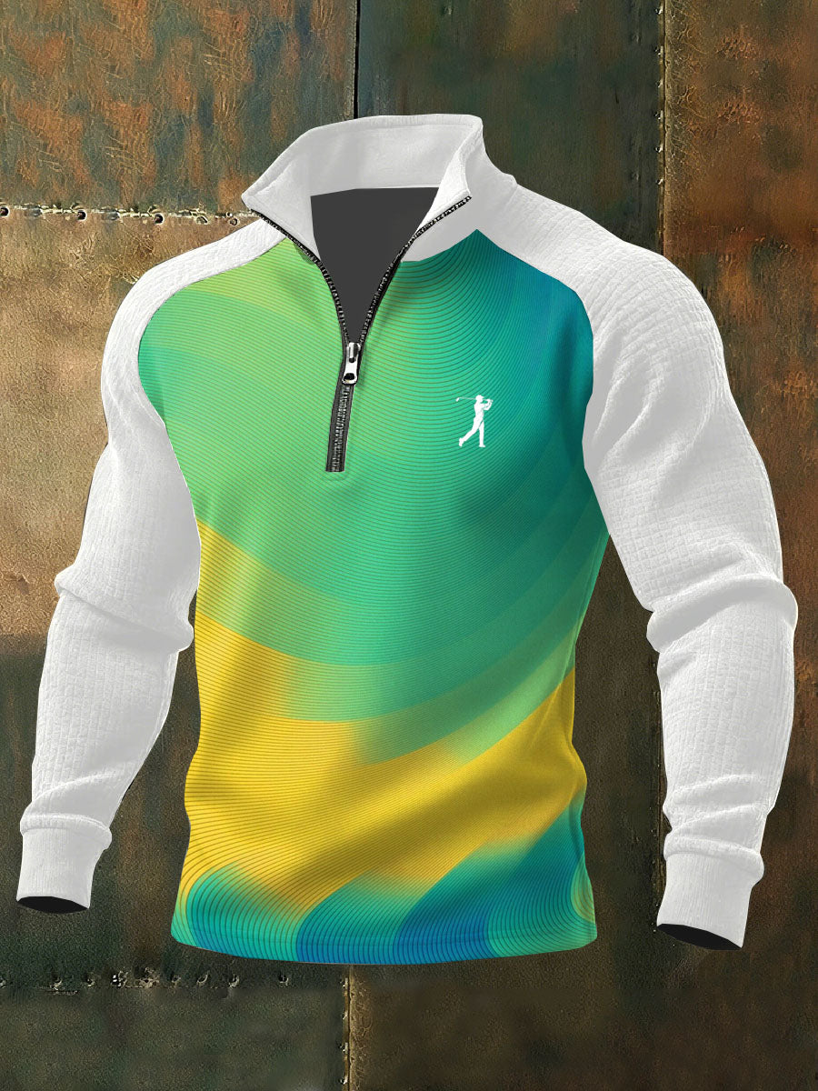 Men's Vintage Business Style Printed Casual Sweatshirt