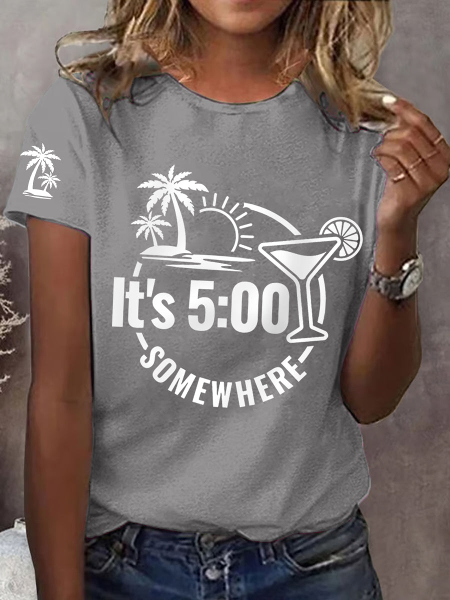 Women's It‘s 5 O'clock Somewhere Casual Tee