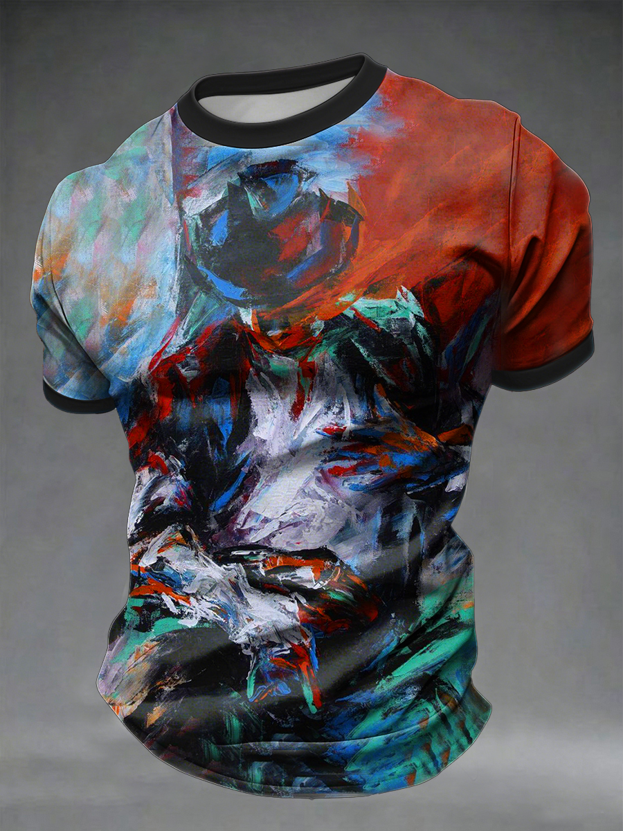 Men's Pop Music Figure Short Sleeves T-shirt