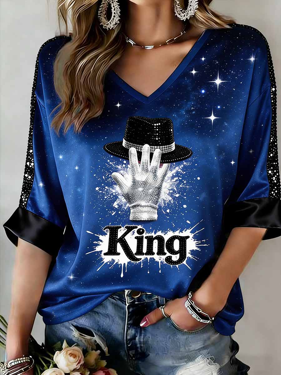 Women's Vintage Commemorative Printed T-Shirt