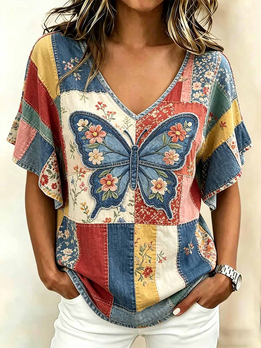 Women's Fashion Animal Art Pattern Print T-Shirt