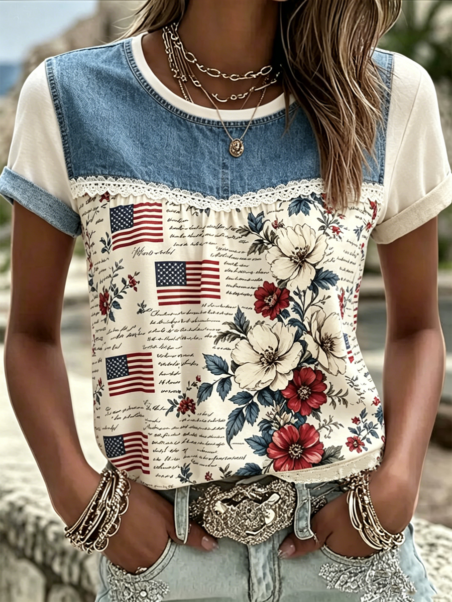 Women's short-sleeved T-shirt
