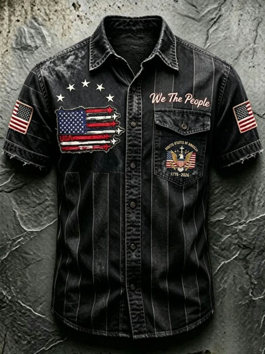 Men'S 250Th Anniversary National Faith Print Shirt