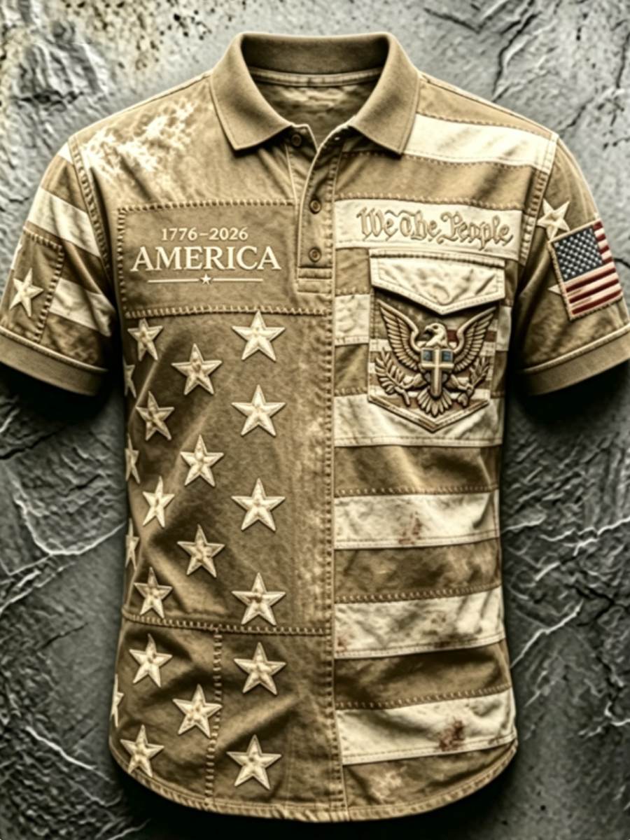 Men's 250Th Anniversary National Faith Print Shirt