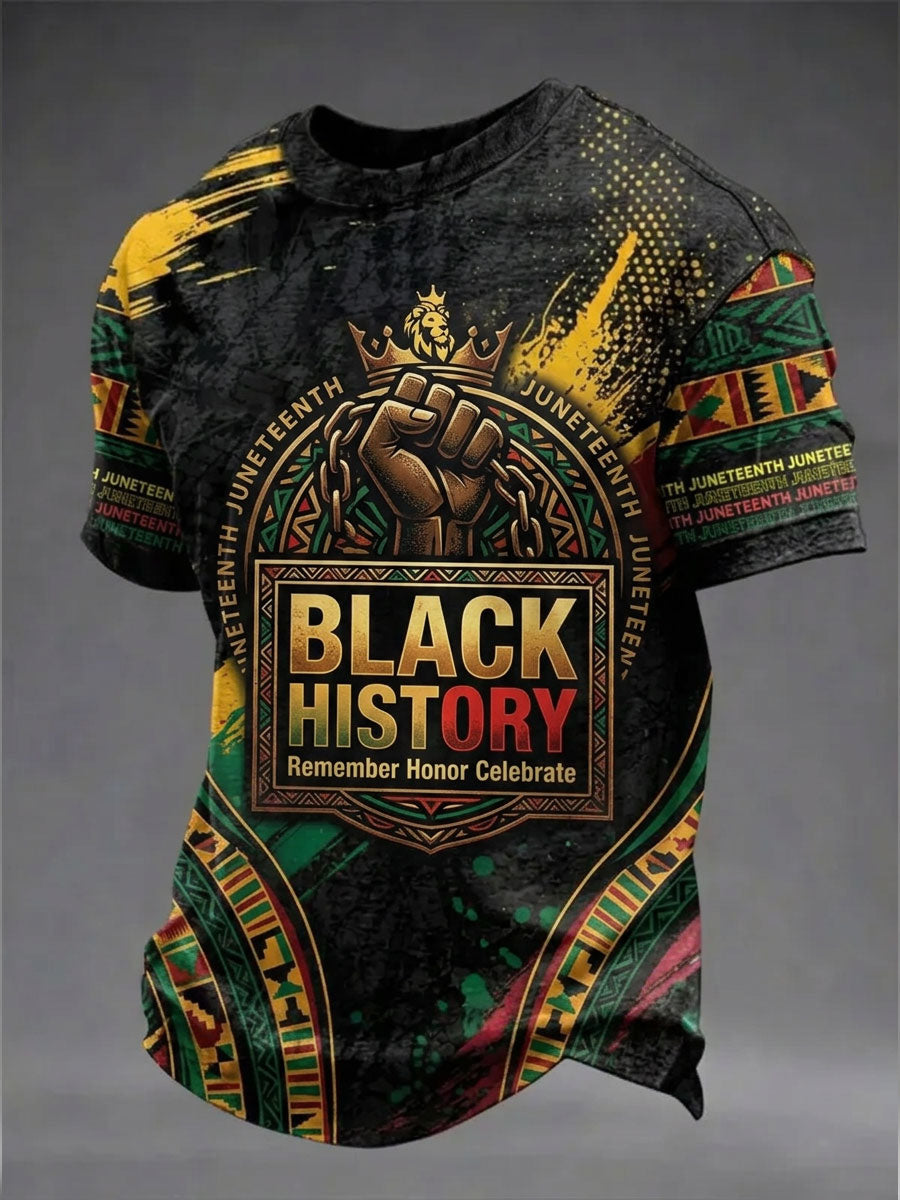 Men's Juneteenth Short Sleeves T-shirt