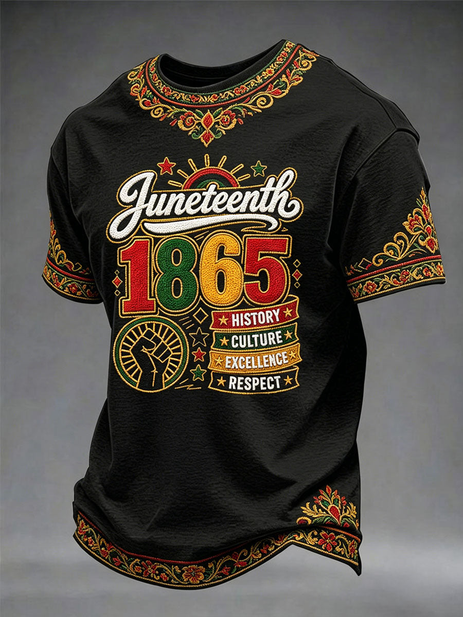 Men's Juneteenth 1865 Short Sleeves T-shirt