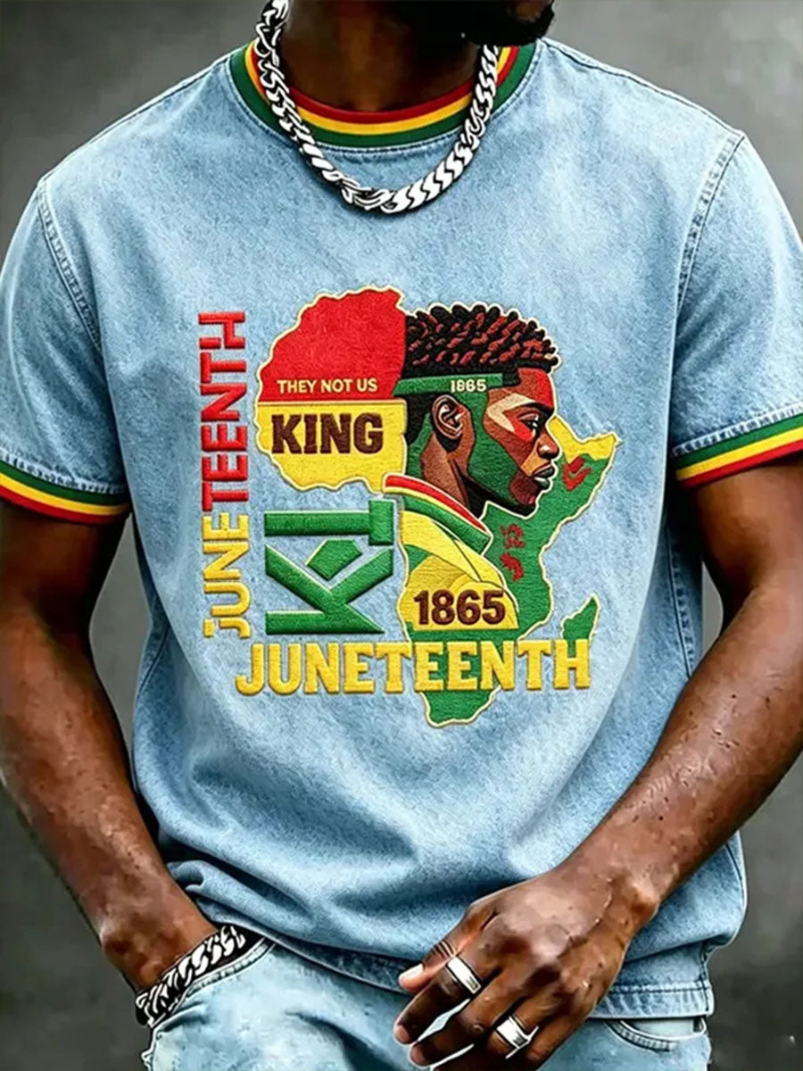 Men's Juneteenth Short Sleeves T-shirt