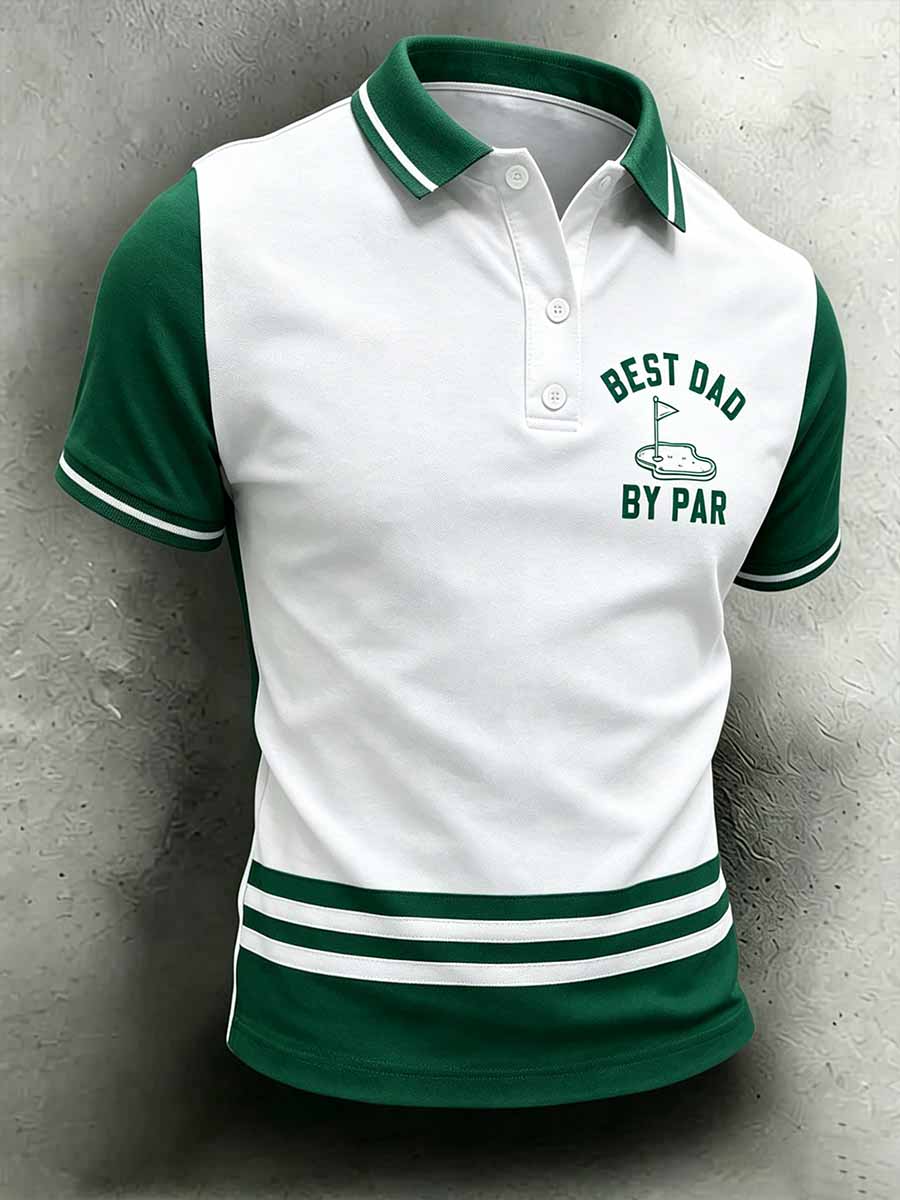 Men's Business Printed Polo Shirt