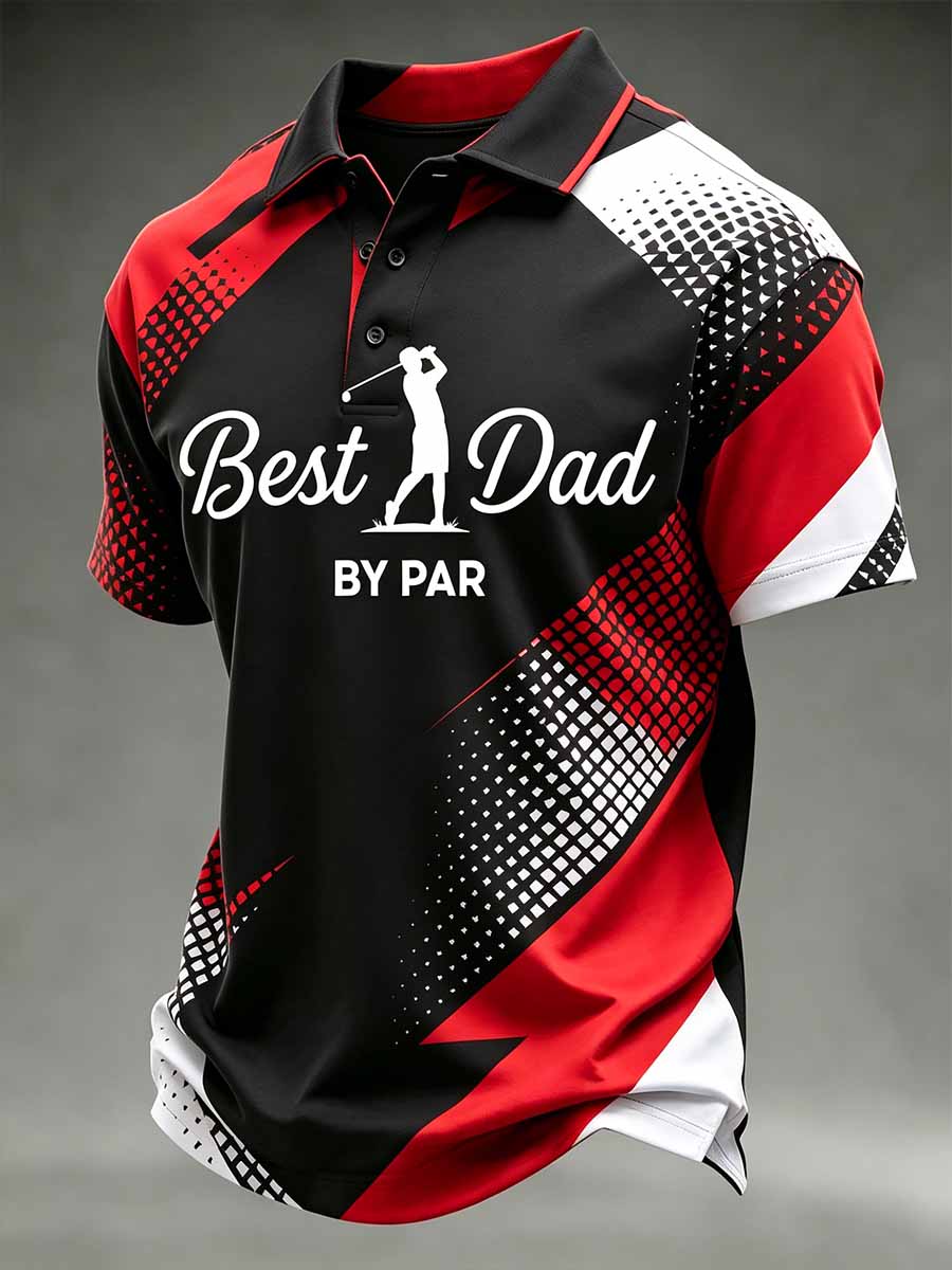 Men's Business Printed Polo Shirt