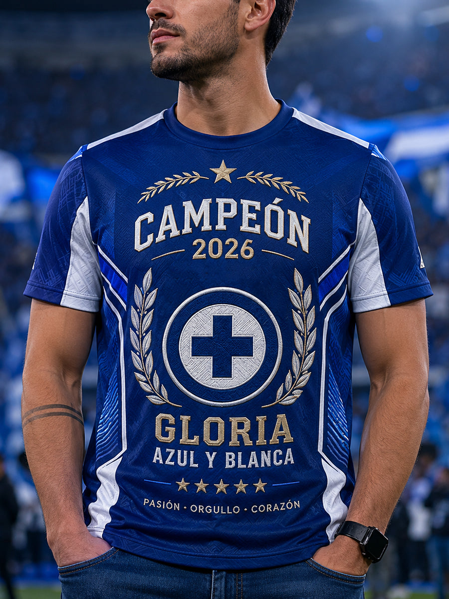 Men's 2026 Campeones Print Casual T-shirt
