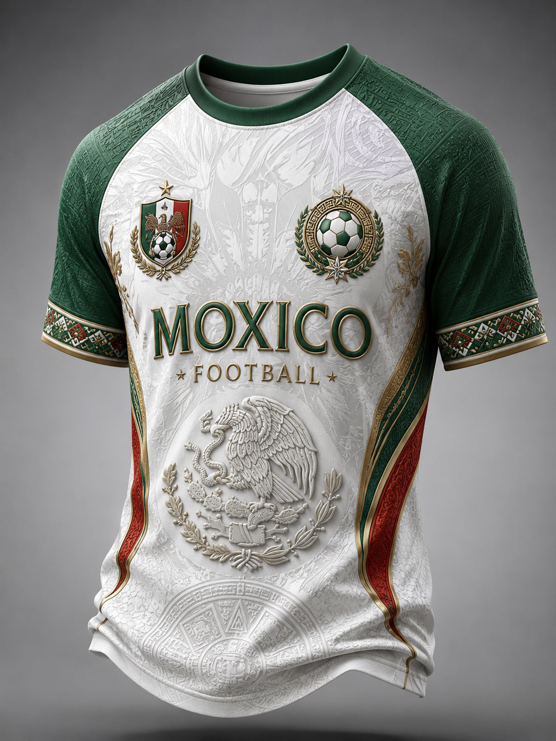 Men's Football-Themed Printed Casual Short-Sleeve T-Shirt