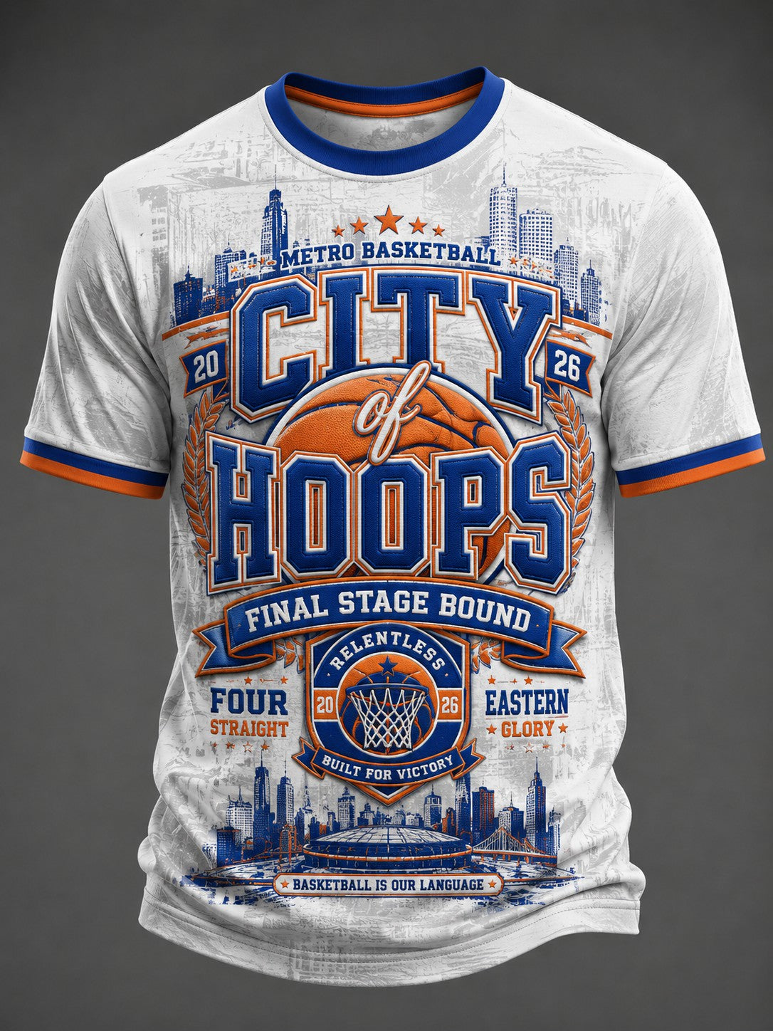 Men's New York Basketball Printed T-shirt