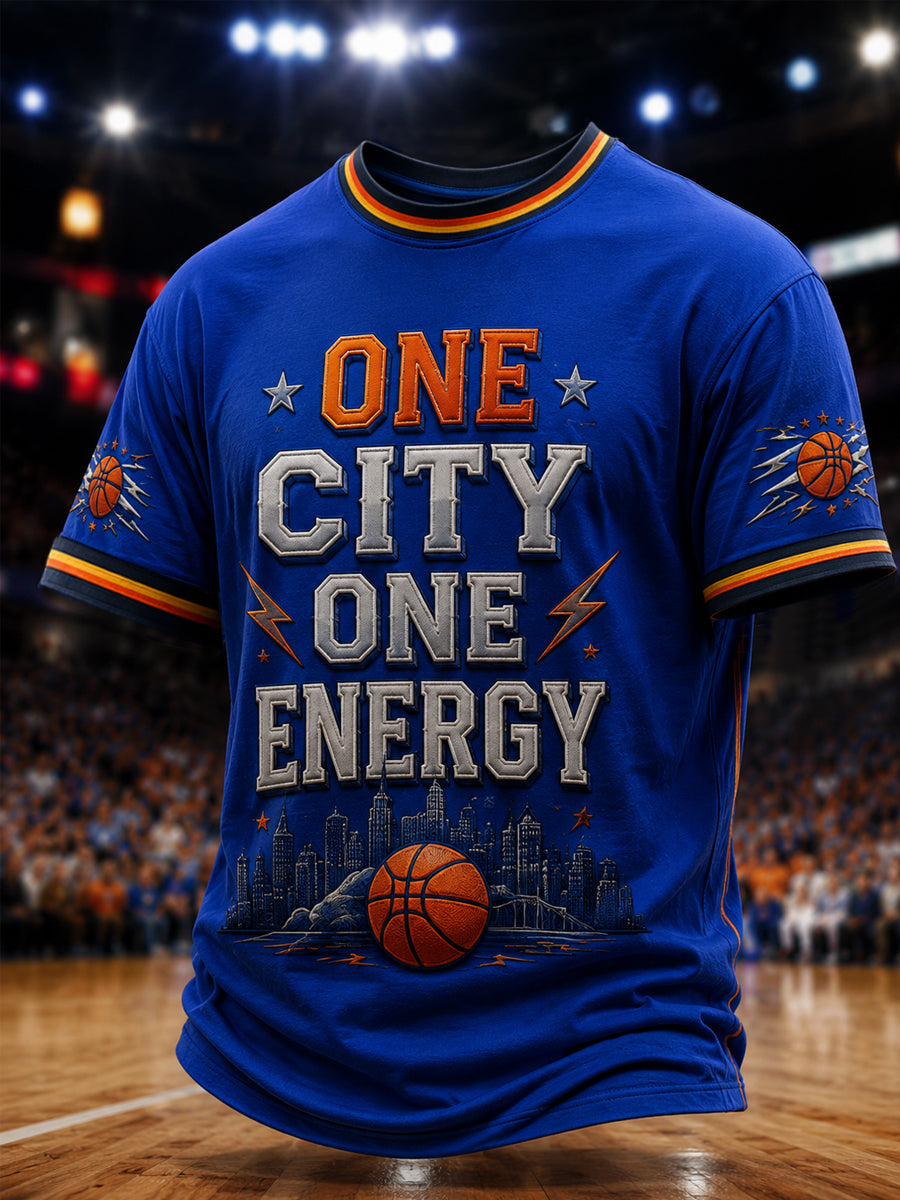 Men's Gift For Basketball Fans Print Casual Tee