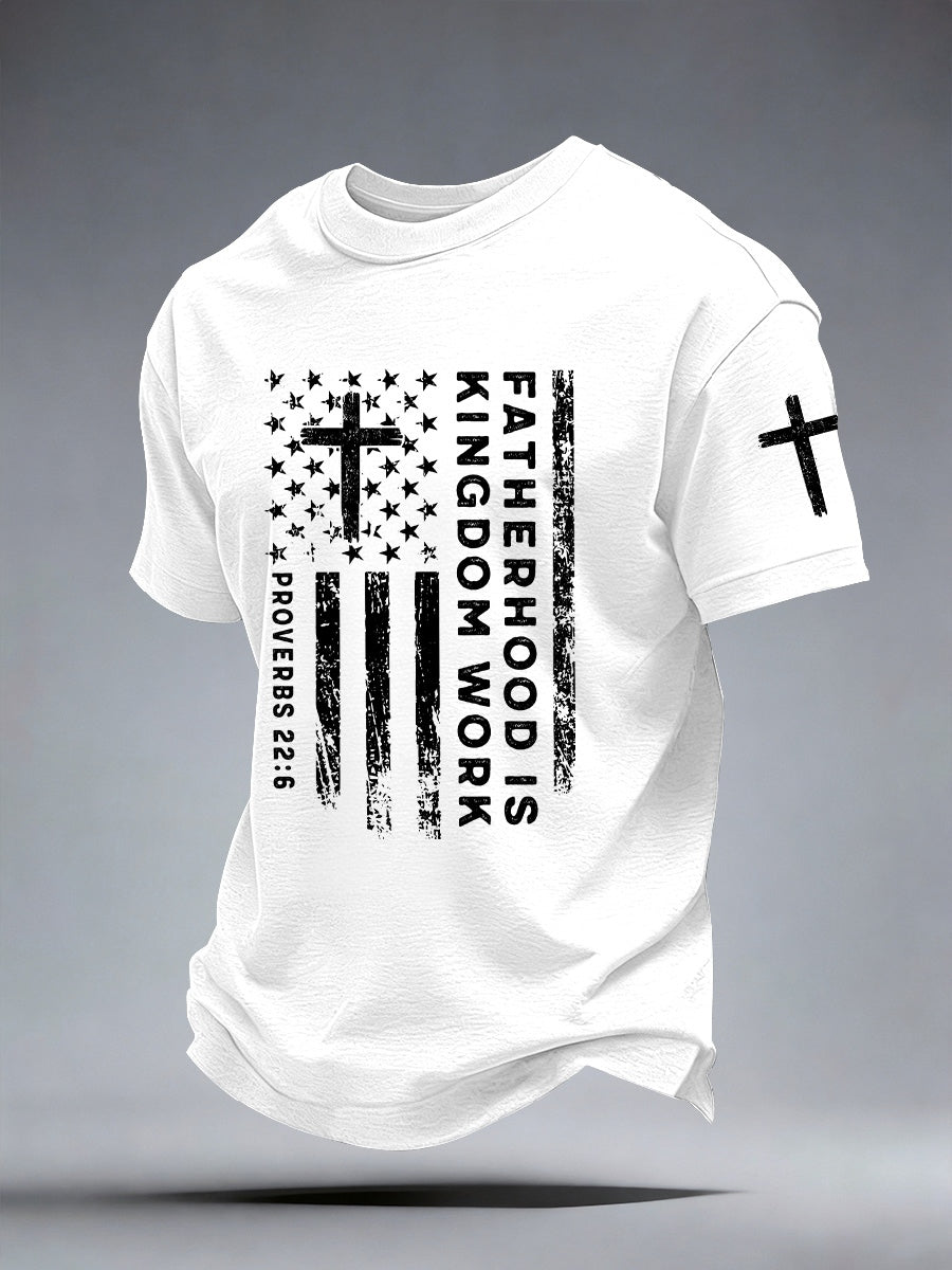 Men's Fatherhood Is Kingdom Work T-Shirt