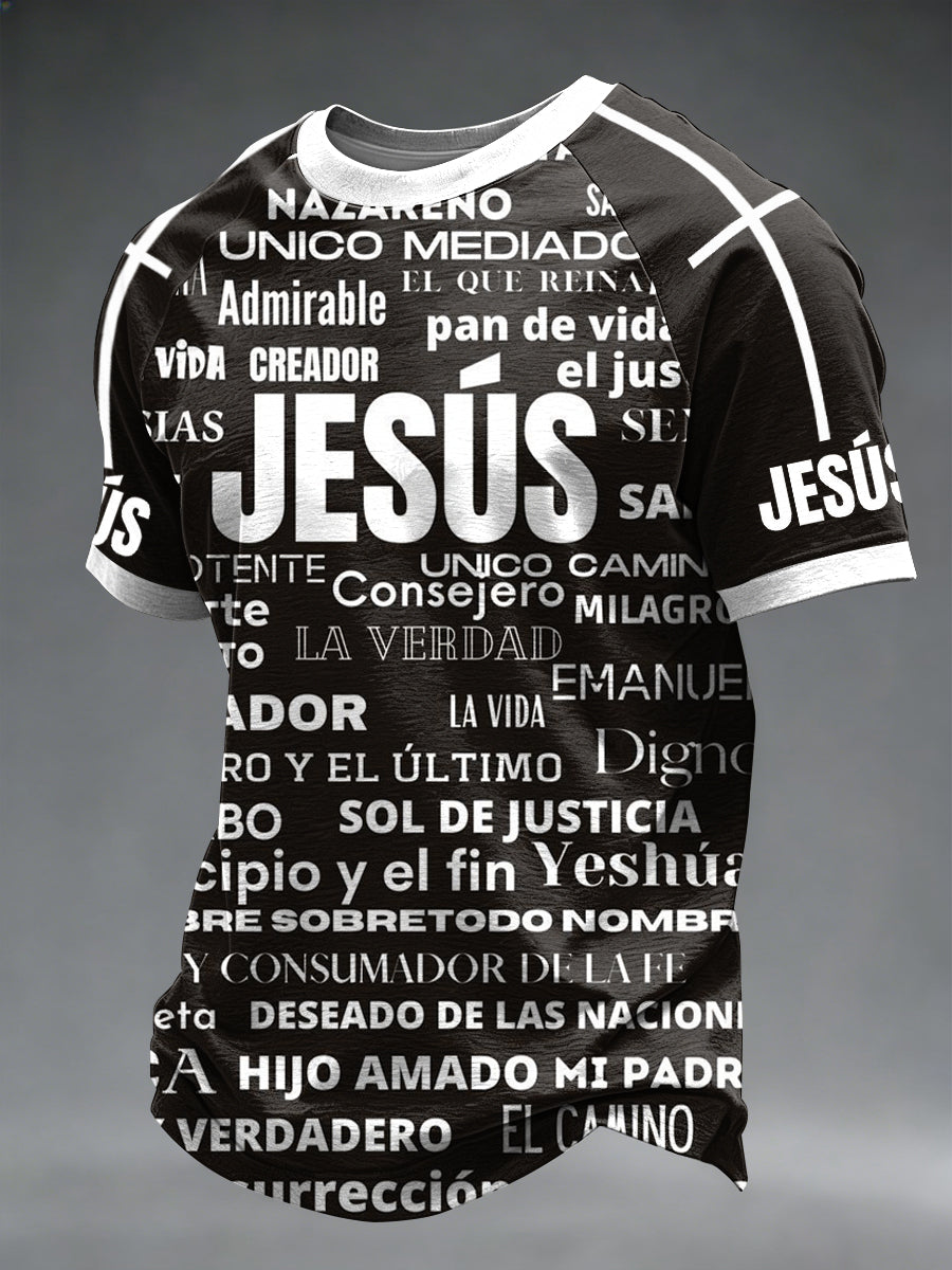 Men's Faith Printed Casual short sleeves t-shirt