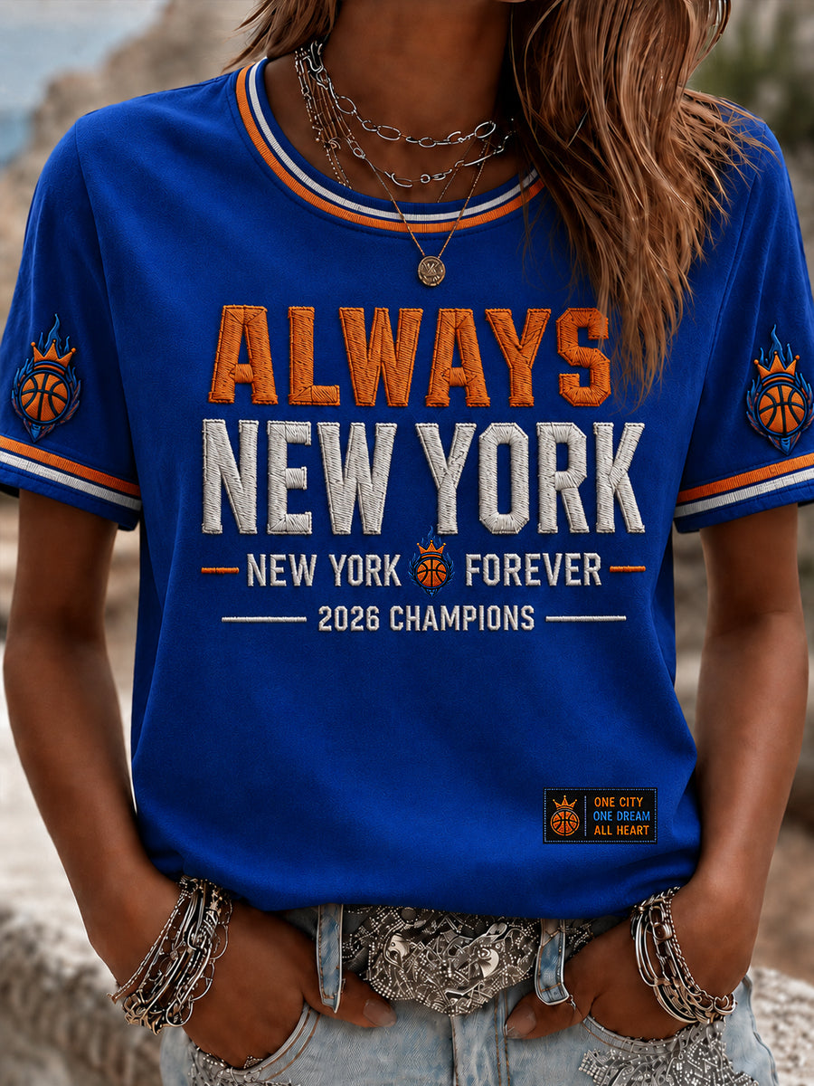 Women's Classic Basketball Fan Graphic Short Sleeve T-shirt