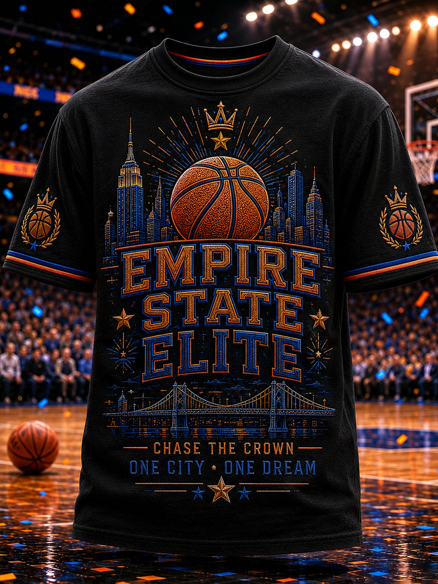 Men's Classic Basketball Fan Graphic Short Sleeve T-shirt