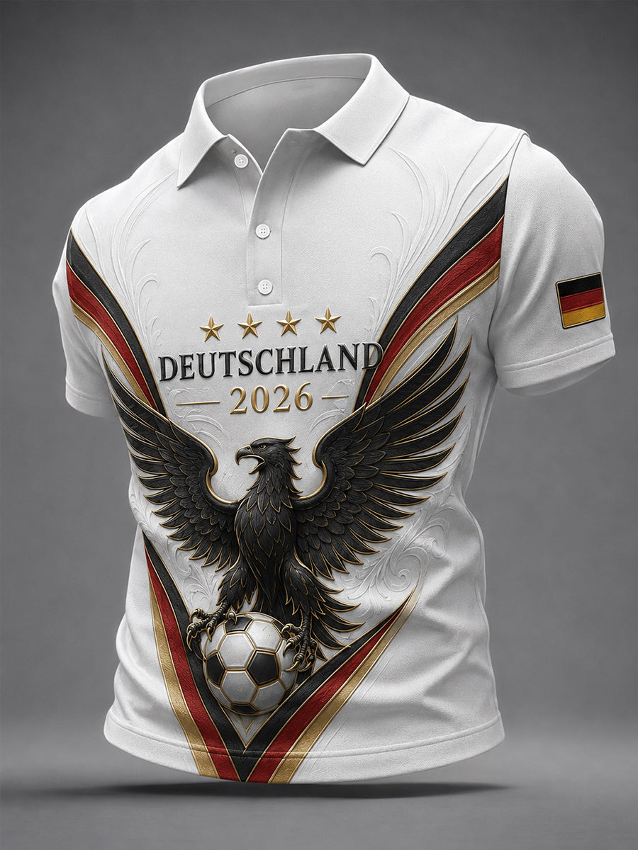 Men's Germany Football Fan Printed Shirt