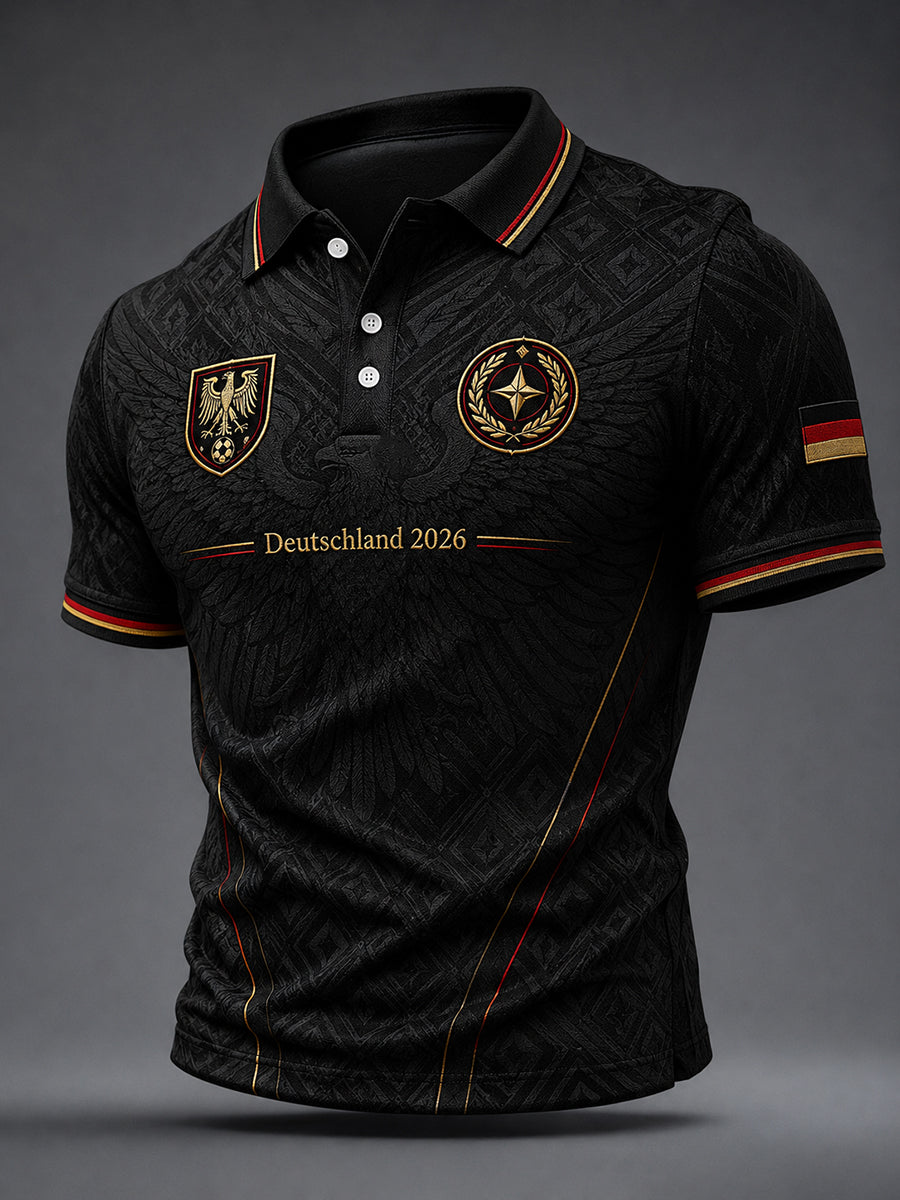 Men's German Football Fan Printed Shirt