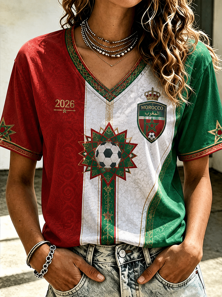 Women's MOROCCO Printed short-sleeved T-shirt