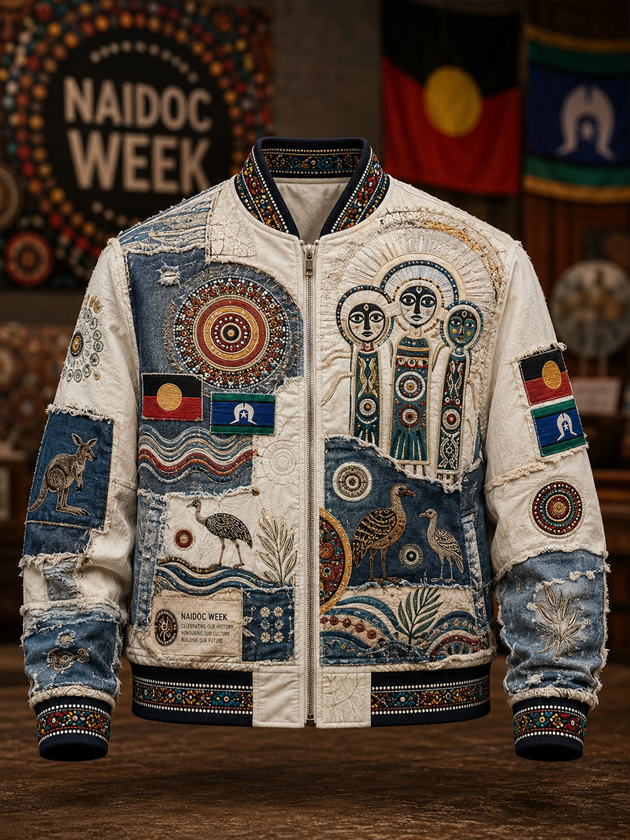 Men's Australia Naidoc Week Printed Monkey Jacket
