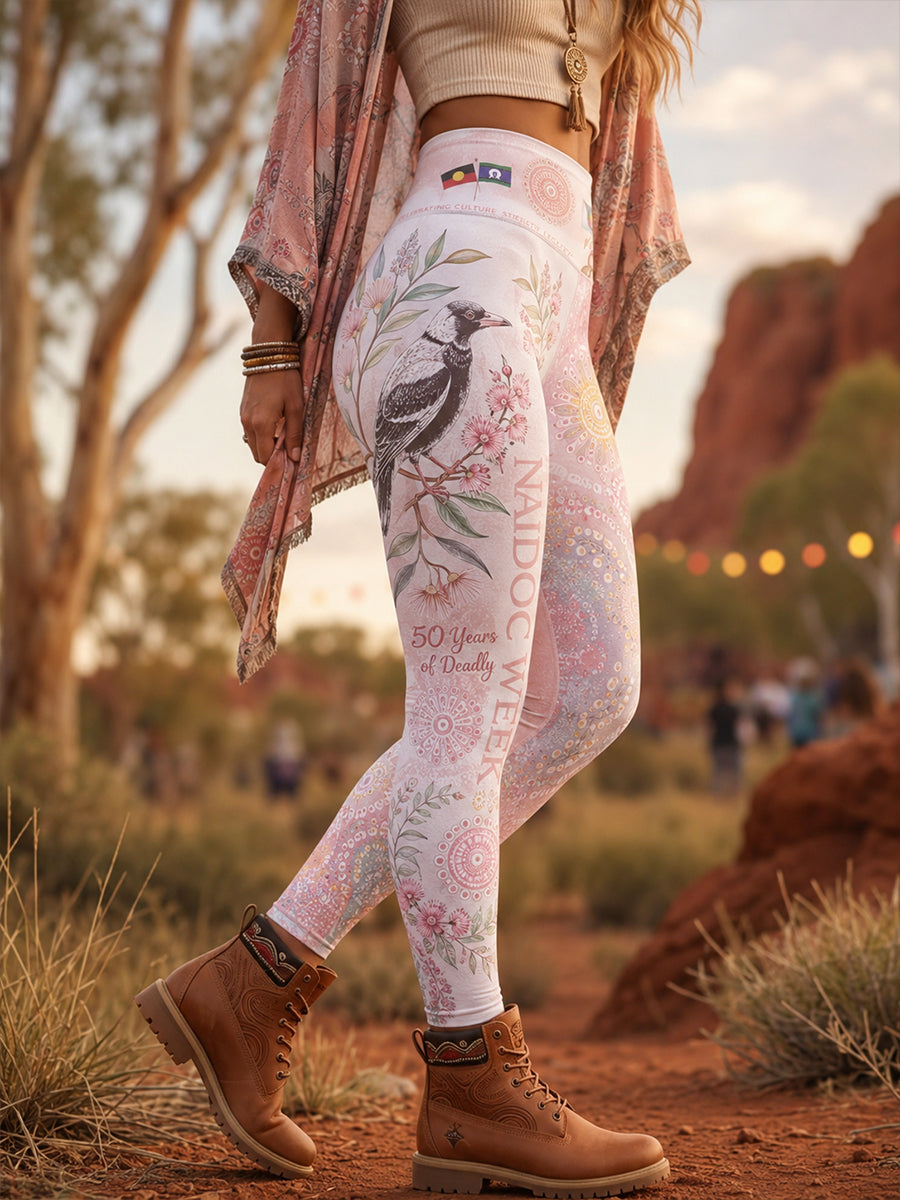 Women'sAustralia Naidoc Week High-Waisted Slim Fit Casual Leggings