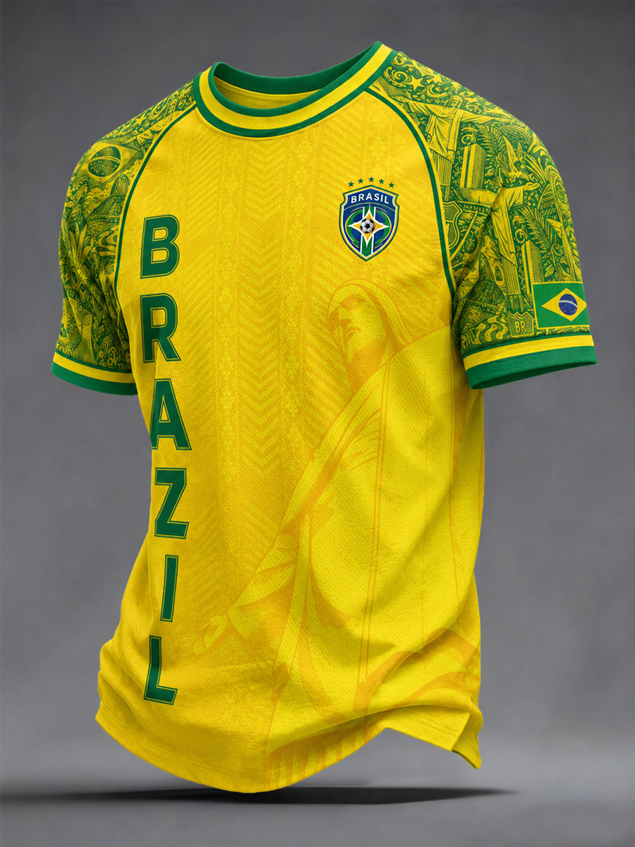 Men's Gift For Football Fans Print Casual Tee