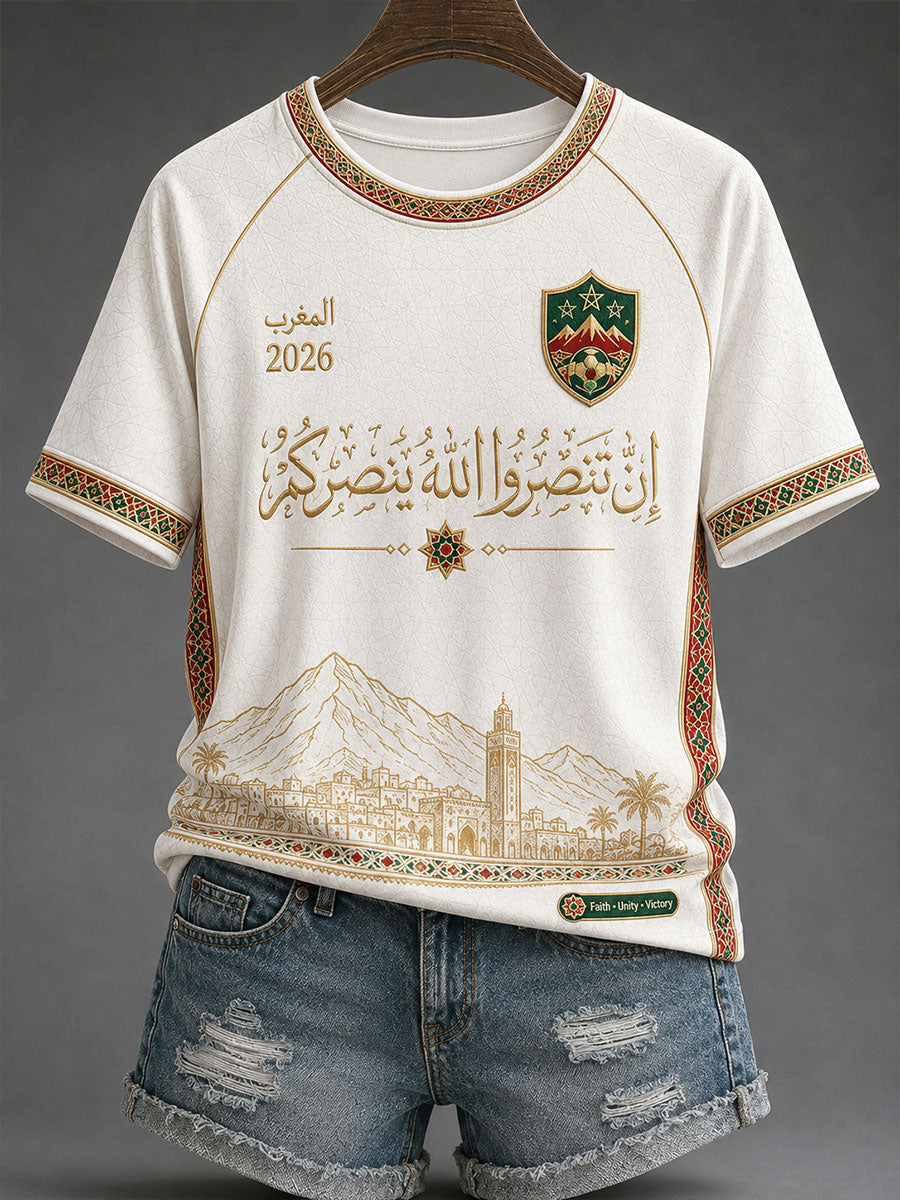 Women's 2026 Morocco Football T-shirt