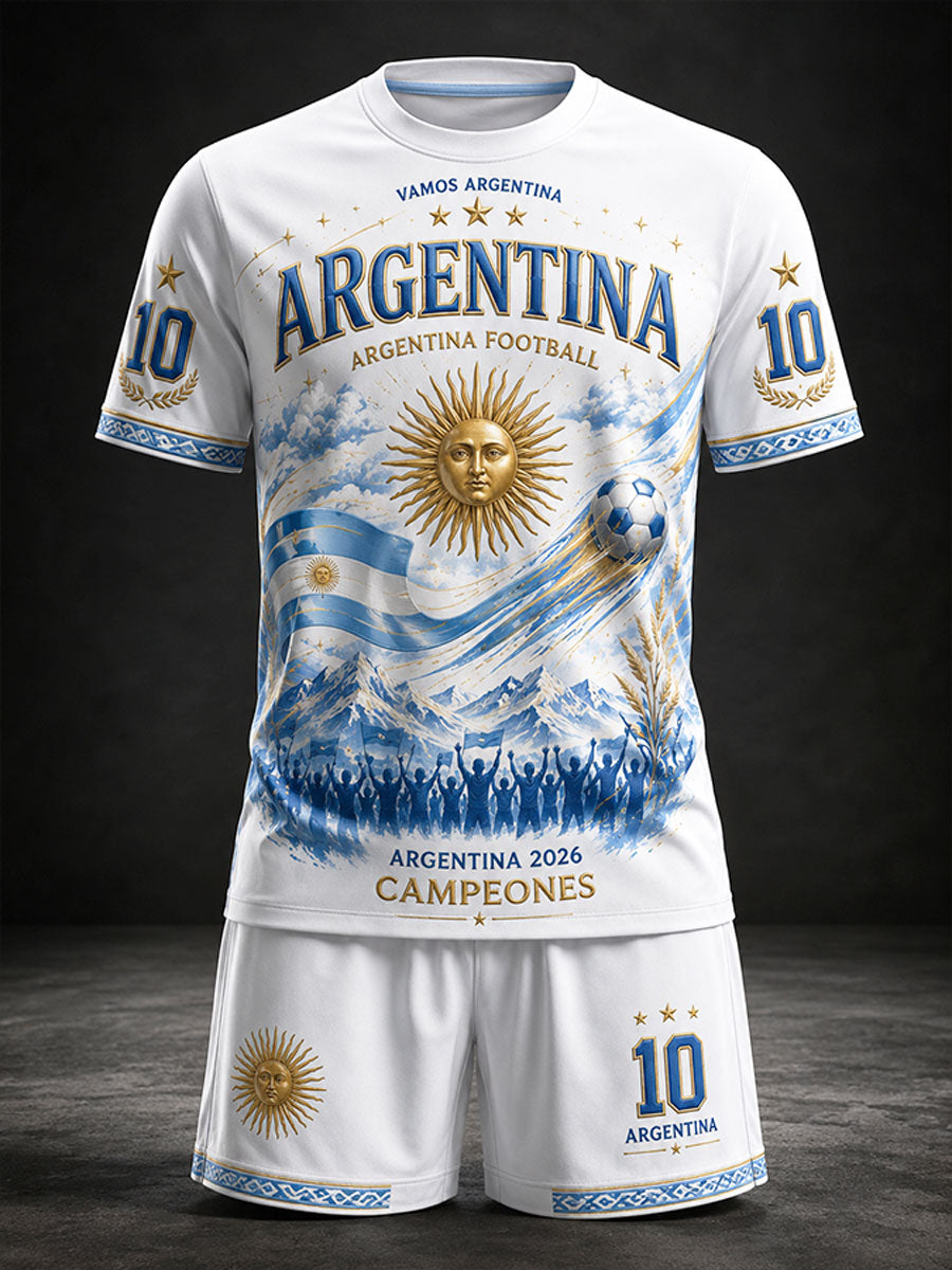 Men's 2026 Argentina Football Style Suits