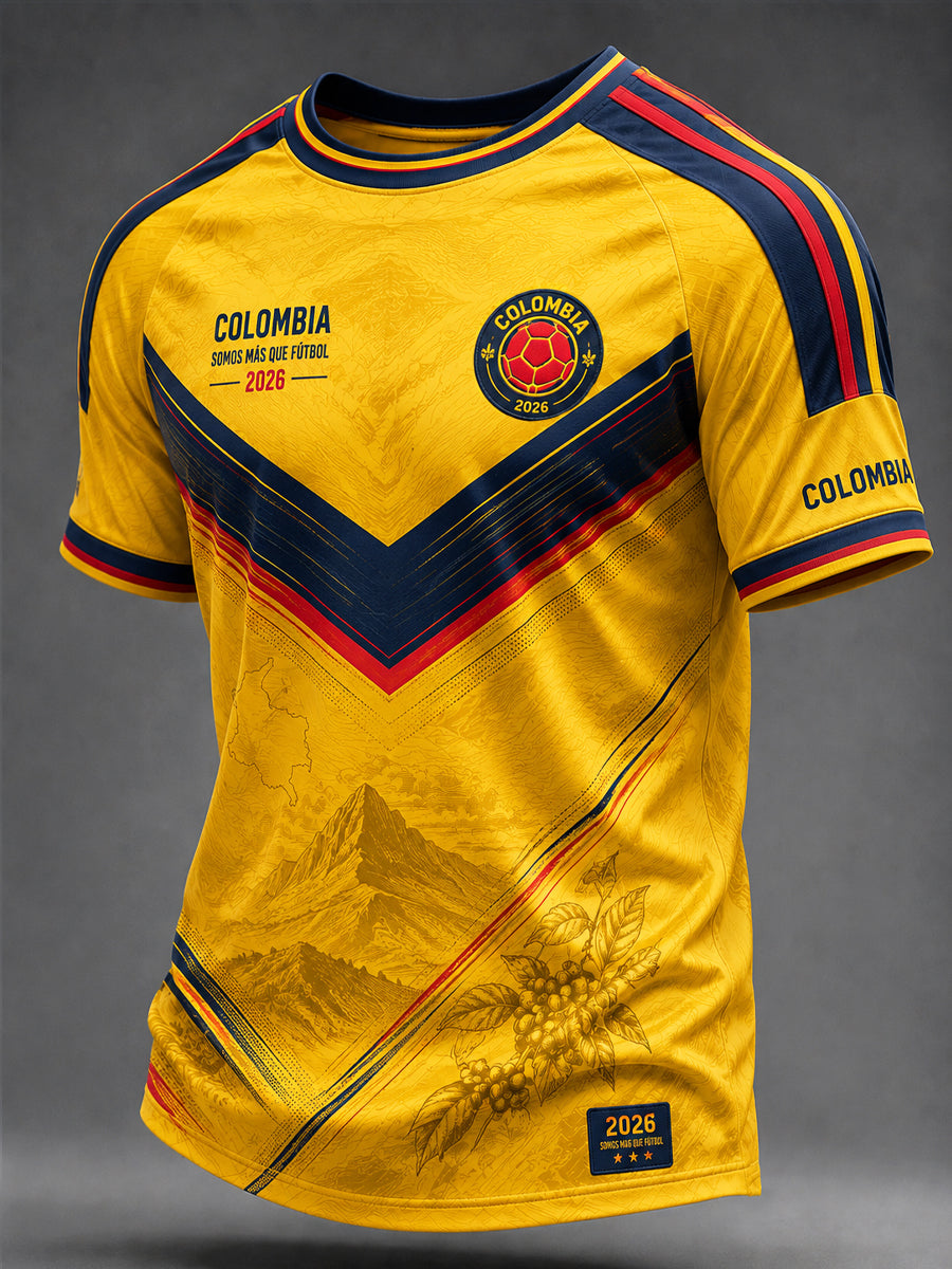 2026 Colombia Soccer Commemorative Casual T-Shirt