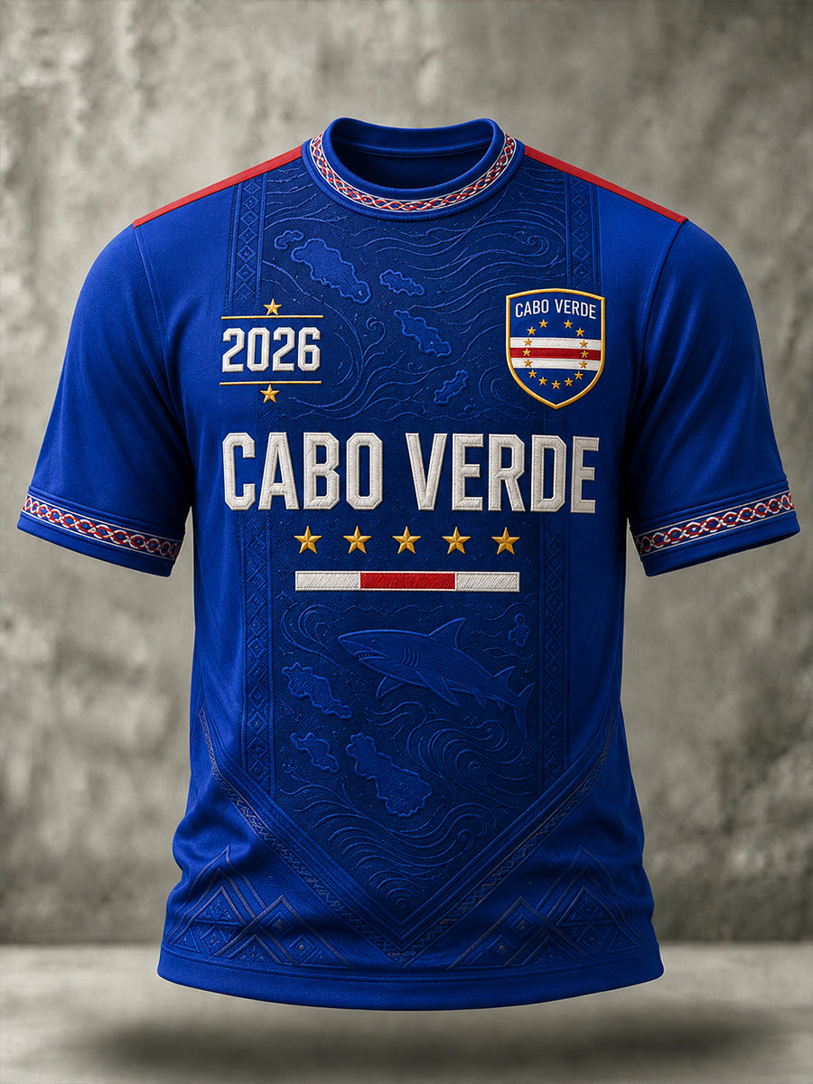 Men's Gift For Football Fans Print Casual Short Sleeve O-Neck T-shirt