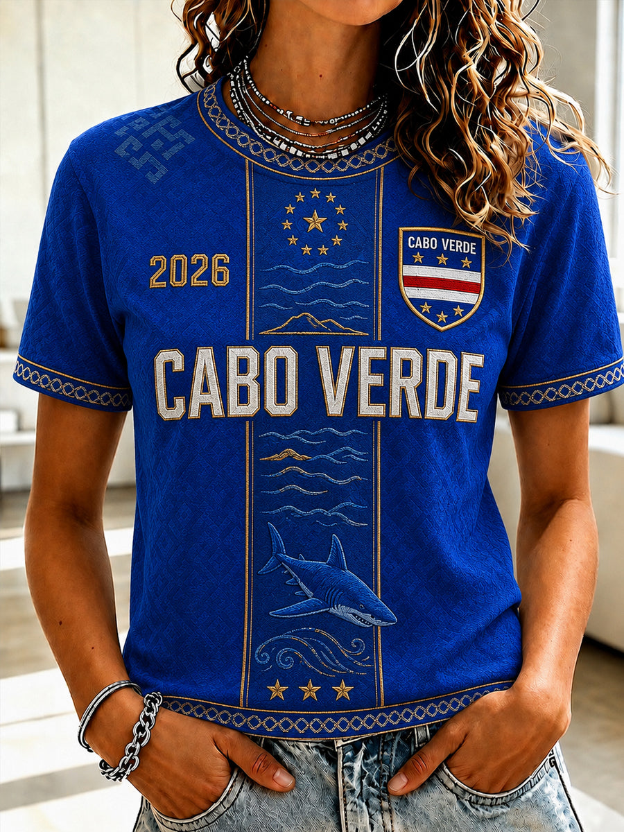 Women's Gift For Football Fans Print Casual Short Sleeve O-Neck T-shirt