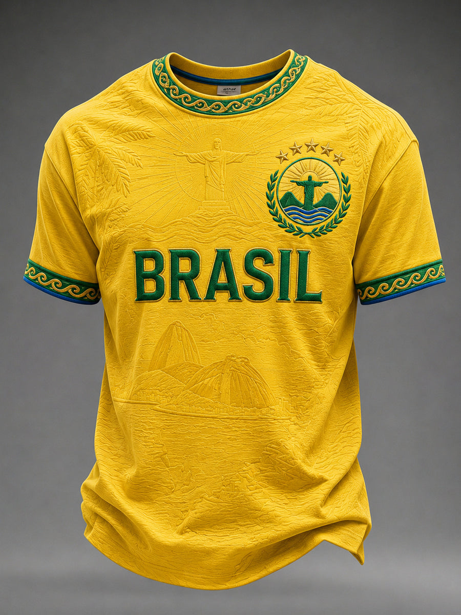 Men's Gift For Football Fans Print Casual Tee