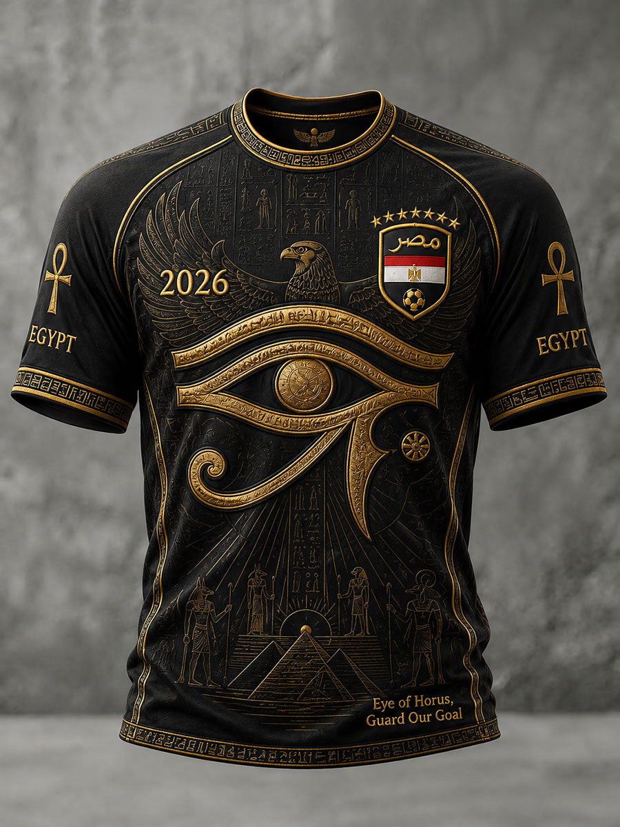 Men's 2026 Eye of Horus Egypt Soccer T-Shirts