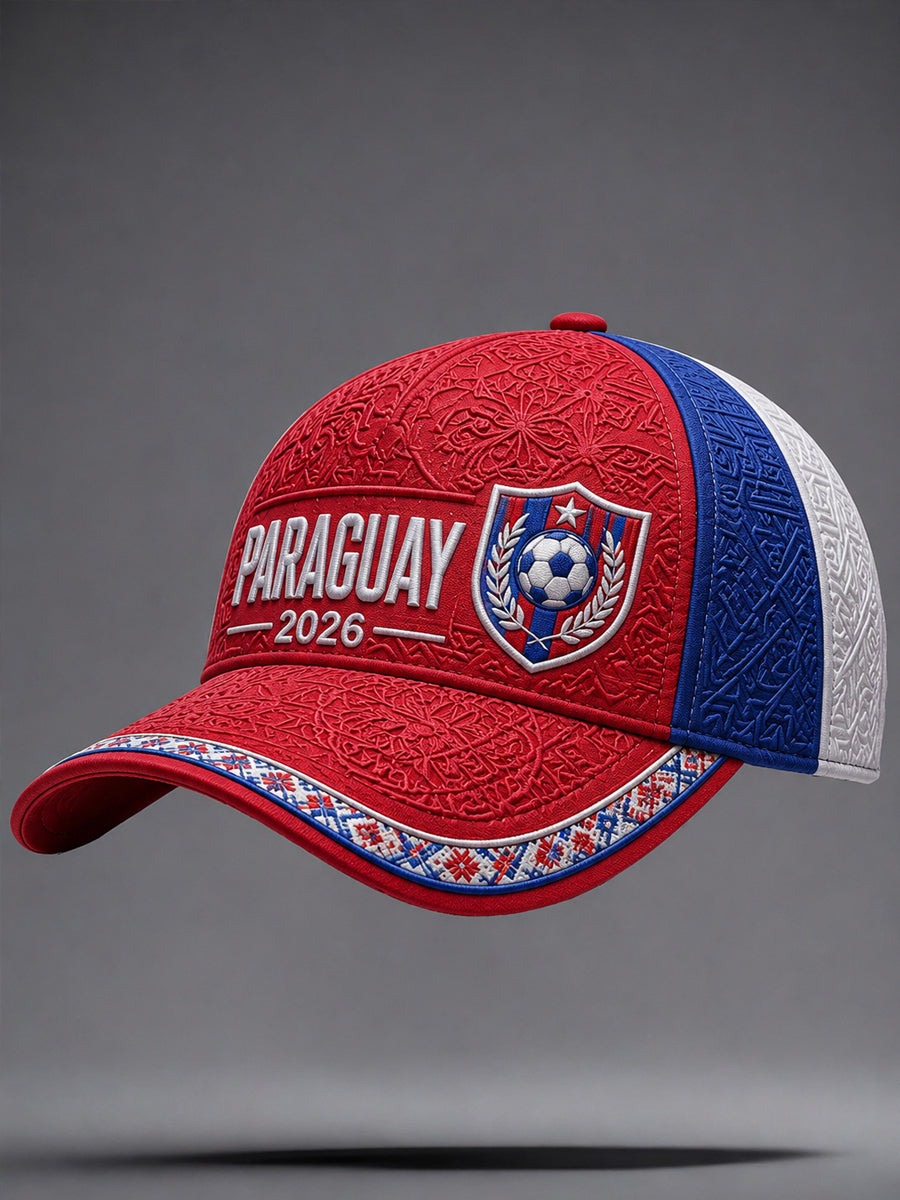 Unisex Paraguay Football Fan Gift Art Print Hat