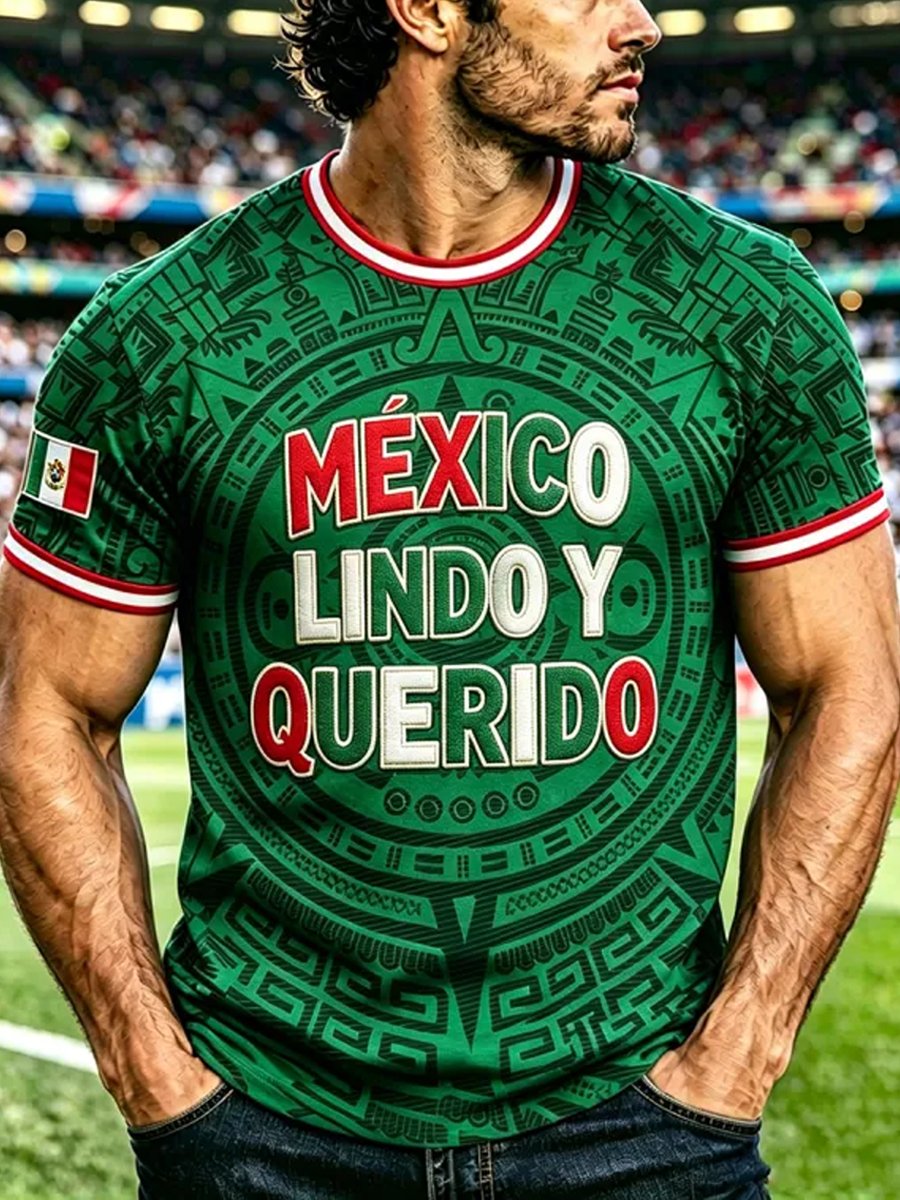 Men's Mexico Printed short sleeves t-shirt
