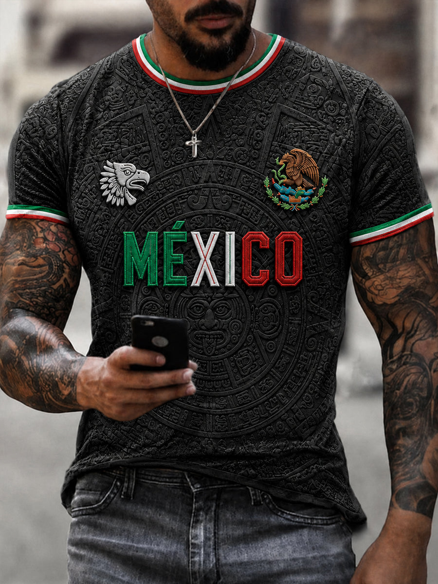 Men's Mexico Lover Art O-neck T-shirt