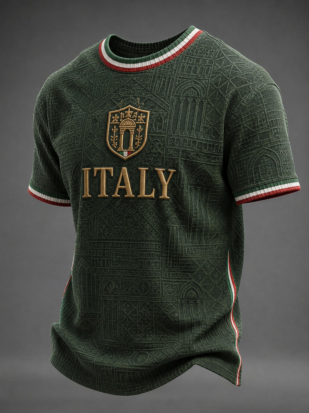 Men's Italy Printed Waffle T-shirt