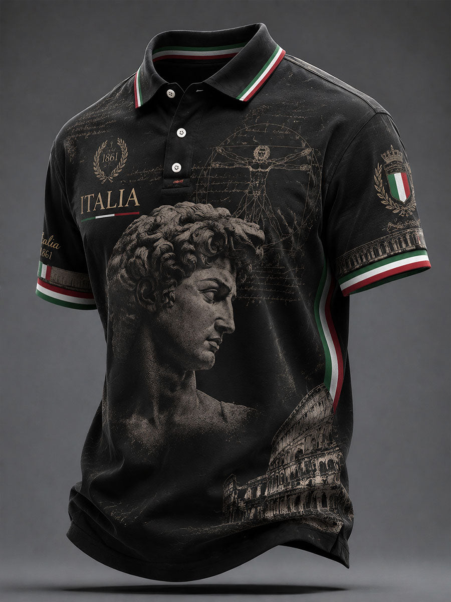 Men's Casual Italian David Sculpture Tops