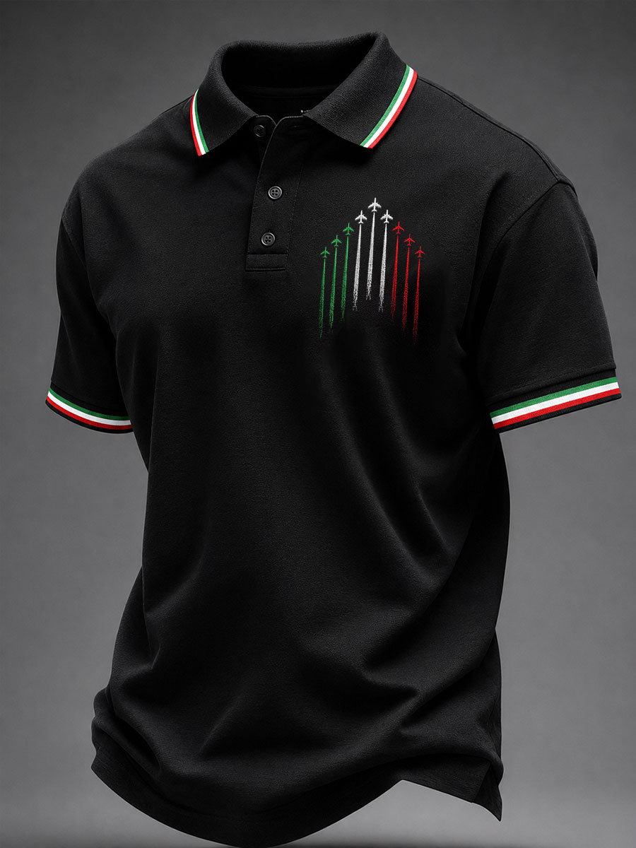 Men's Italian Print Casual Top
