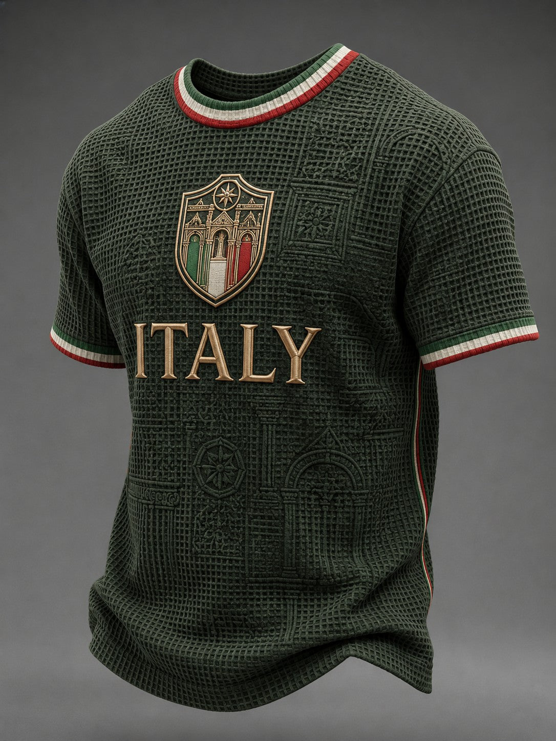 Men's Italy Printed Waffle T-shirt